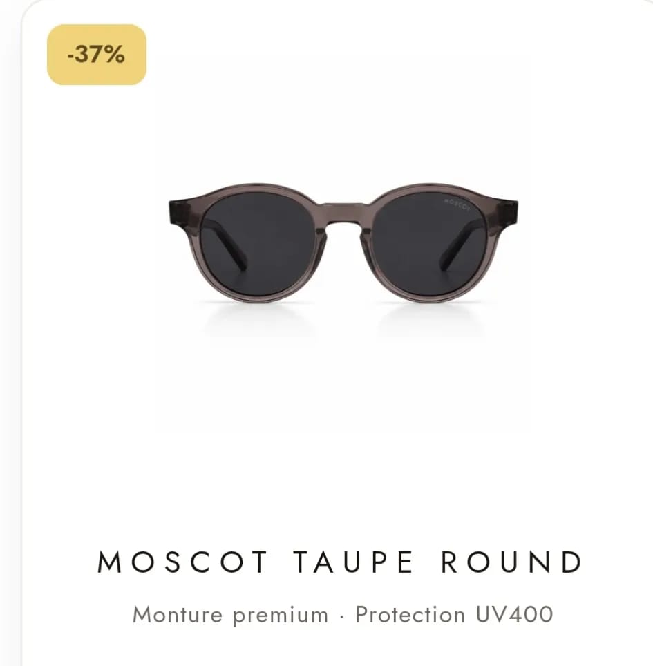 Moscot Taupe Round